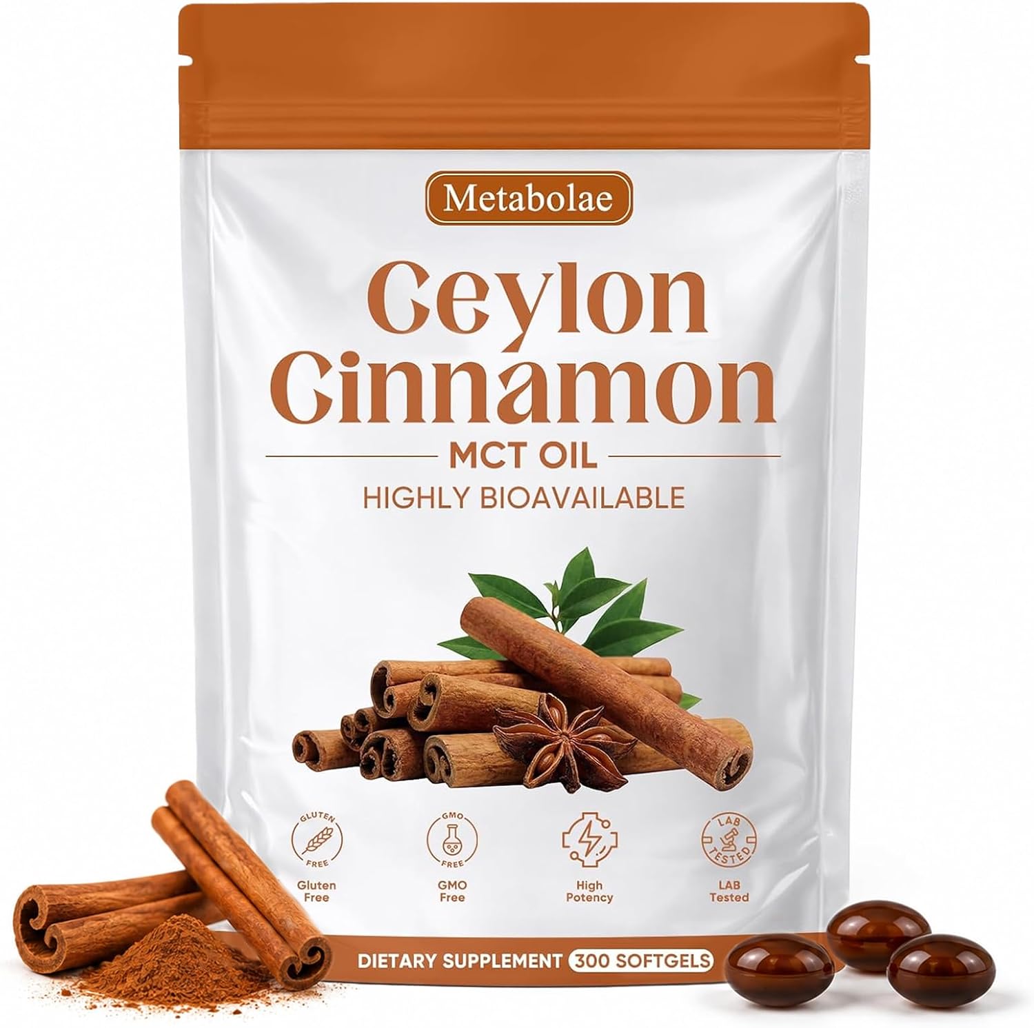 Ceylon Cinnamon Softgels with MCT Oil